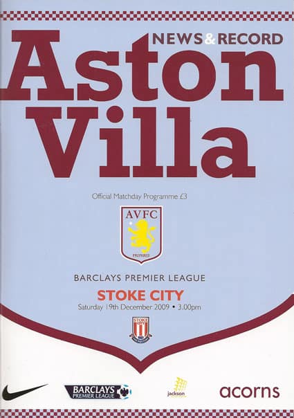 Aston Villa FC v Stoke City FC